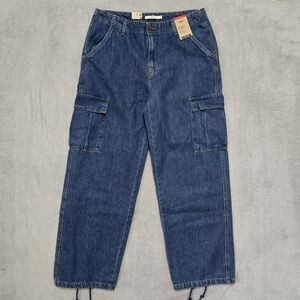 NWT Levi's 94 Baggy Wide Leg Cargo Jeans 31 Y2K